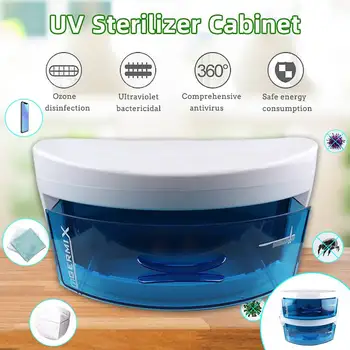

Sterilizer For Nail Art Tools Small Double Layers Ozone Ultraviolet Disinfection Cabinet Nail Household Mask Sterilizer Box