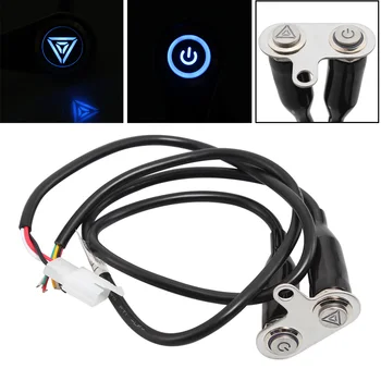 

Motorcycle Universal ON OFF Switch LED Warning Flasher Signal DC 12V Adjustable Manual Button Hand Control Kit For Harley Honda