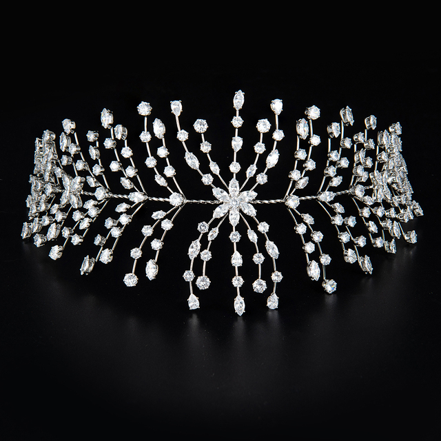 Baroque Hairband Silver Plated Crystal Hairband Women's Hairband Girl Gift Jewelry Bride Statement Hair Accessories