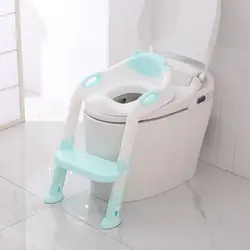 Suporte infantil dobrável para vaso sanitário, assento portátil para treino de bebês com escada ajustável, mictório para penico