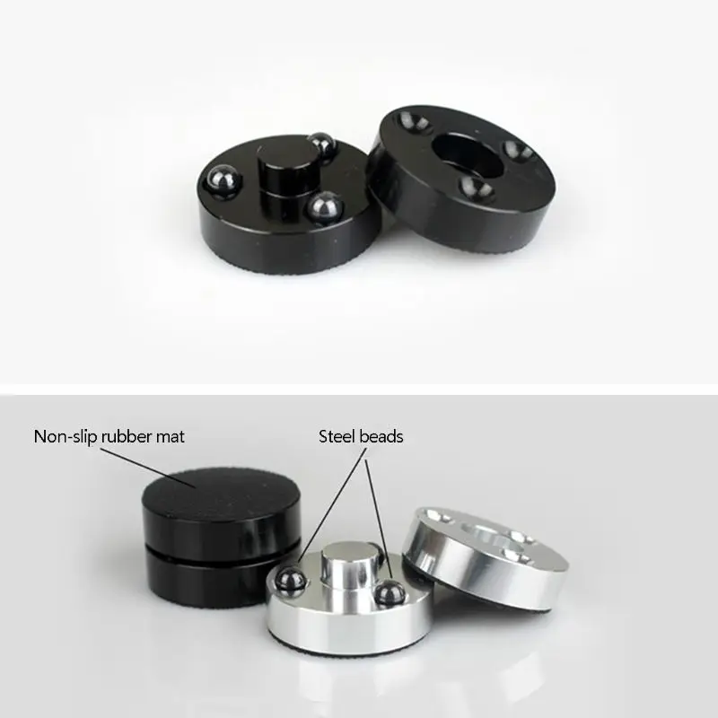 Aluminum Alloy Anti-shock Feet Pad Audio Stereo Speakers Amplifier CD Player Chassis Steel Beads Vibration Absorption Stand | Электроника