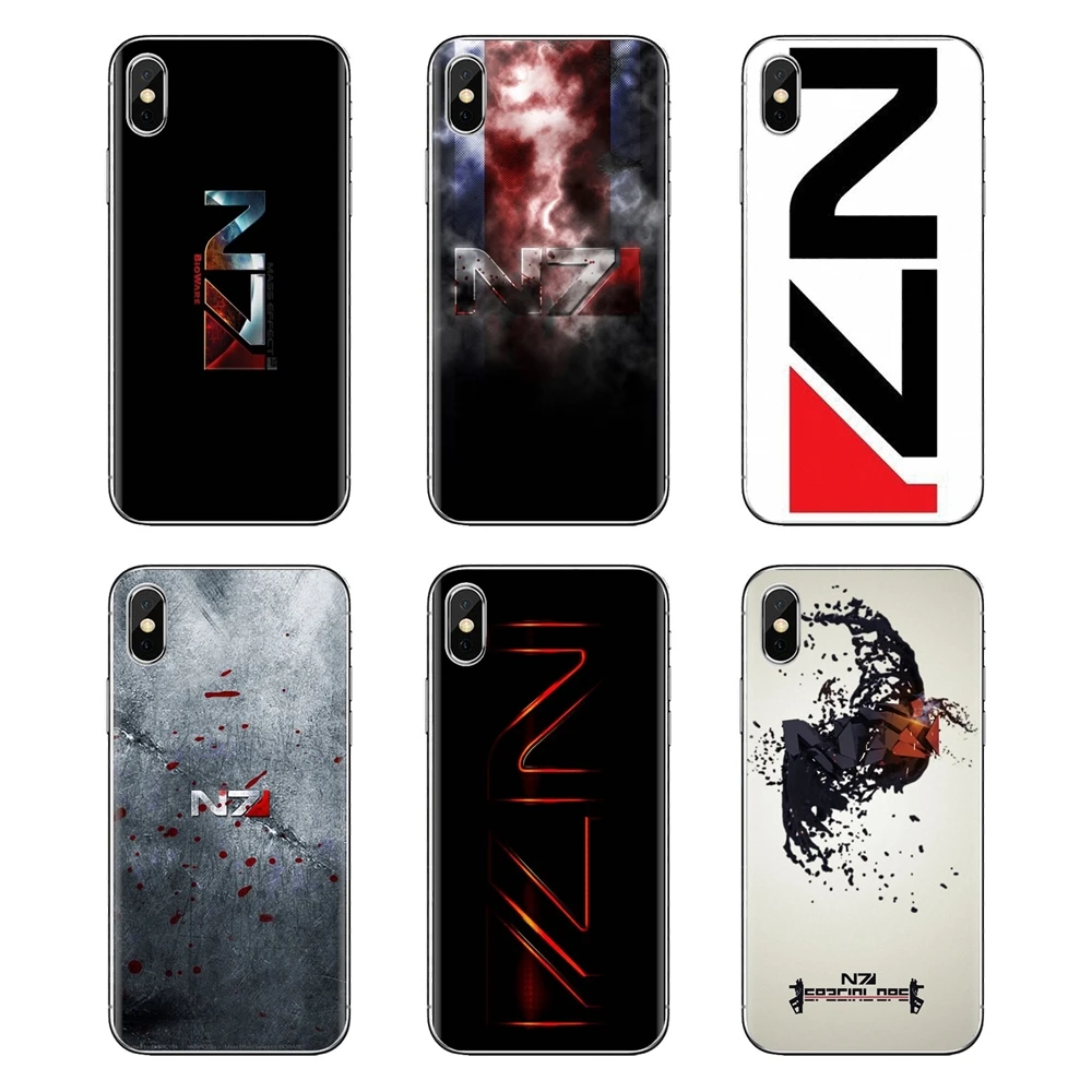 Для Xiaomi Redmi 4 3 3S Pro mi 4i 4C 5 5s Max Note 2 Mass Effect N7 Armour Logo Print прозрачные мягкие чехлы |