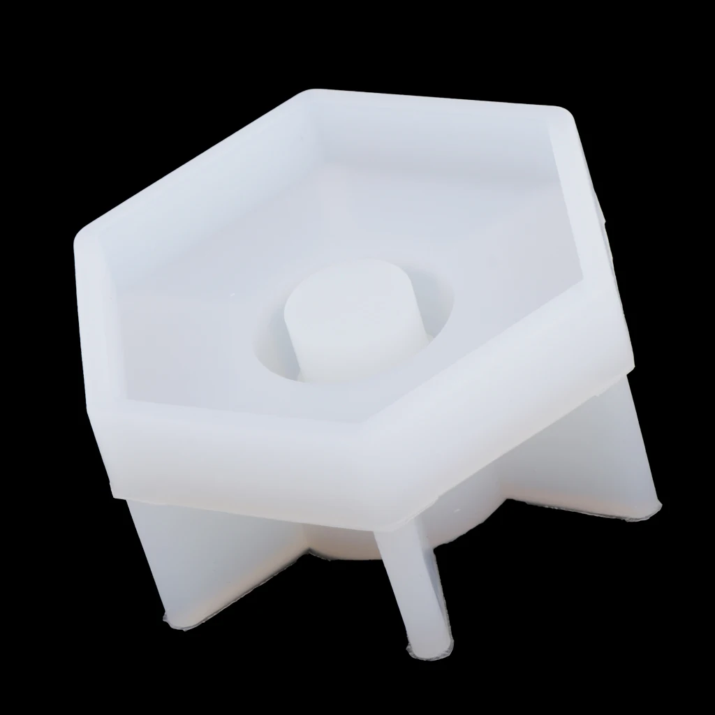 Hexagon Candlestick Candle Mold Silicone Mold for Resin Epoxy, Jewelry Making, Candle Wax, Homemade Soap