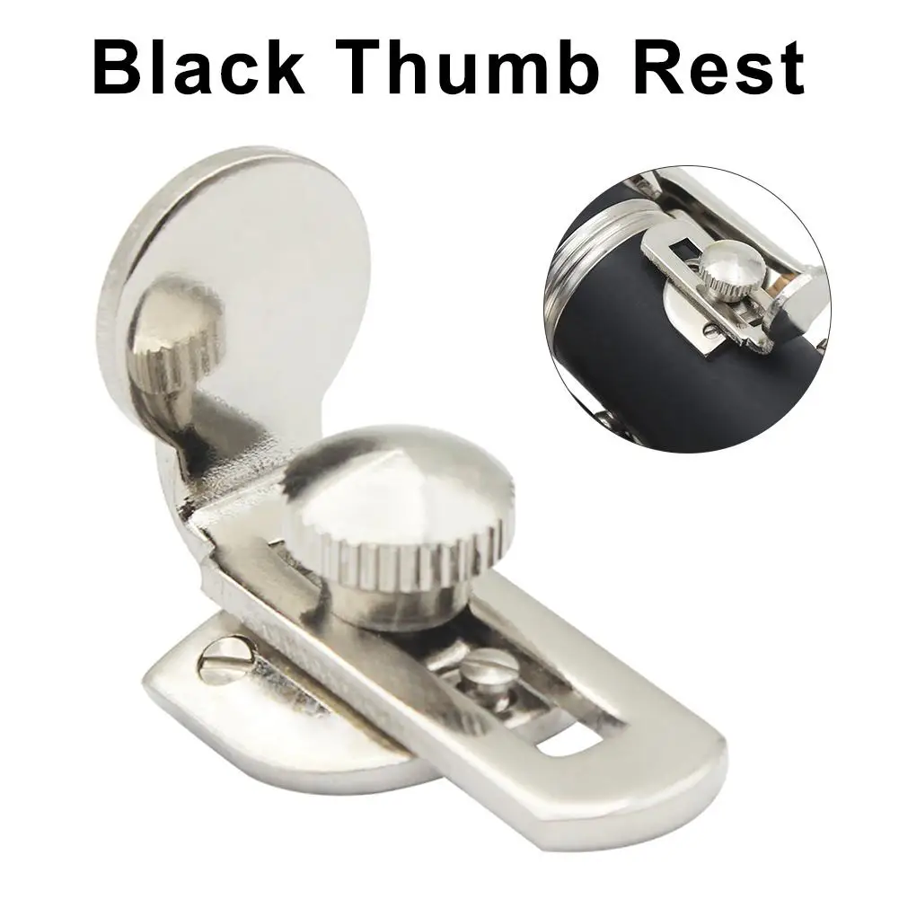 

Clarinet Thumb Rest Strap Finger Protector With Screw Saxophone Thumb Rest Clarinet Black Pipe Part Instrument Accessories