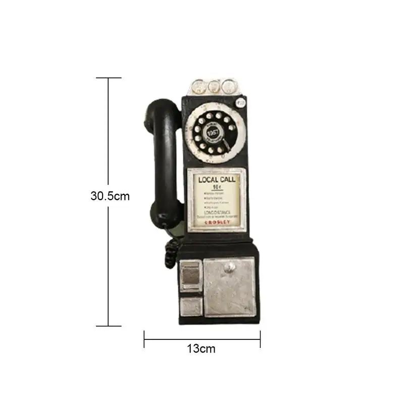 Retro Rotary Phone Model Home Office Desk Resin Phone Decoration Miniature Crafts Ornaments Retro Rotary Phone Model Home Office Desk Resin Phone Decoration Miniature Crafts Ornaments