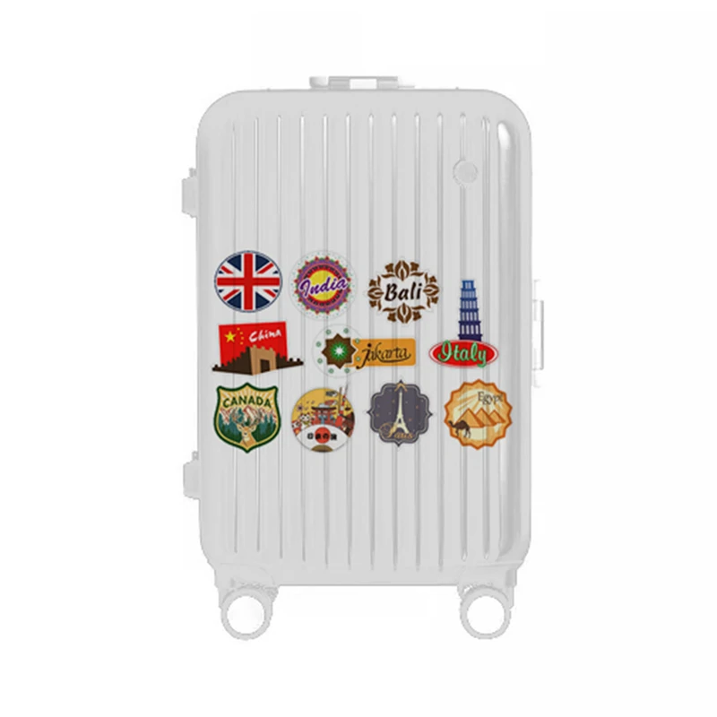 100 шт./компл. Дорожная карта страна Известный логотип ПВХ водонепроницаемые