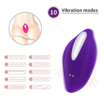 Vibrating Panties 10 Functions Wireless Remote Control Strap on Underwear Vibrator Clitoral Stimulator Sex Toy For Women 2