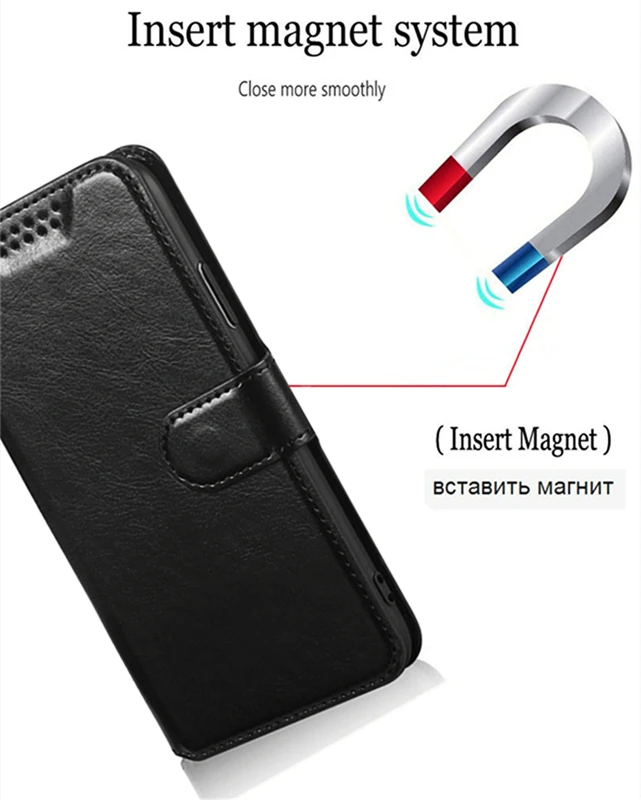 Wallet Leather Flip Case For Samsung A20E A10 E A30 A40 A50 A70 S A7 A9 Pro 2019 A8S A8 Plus A5 A3 2018 2017 Premium Compact Bag