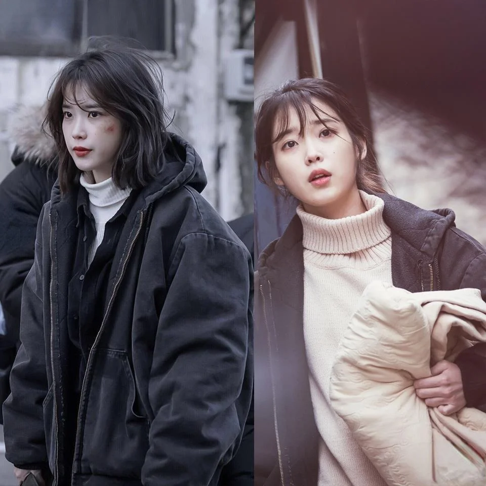

Уличная одежда Kpop IU Lee Ji Eun с длинным рукавом, женские куртки большого размера в стиле Харадзюку, верхняя одежда на молнии с капюшоном, женские зимние теплые толстовки