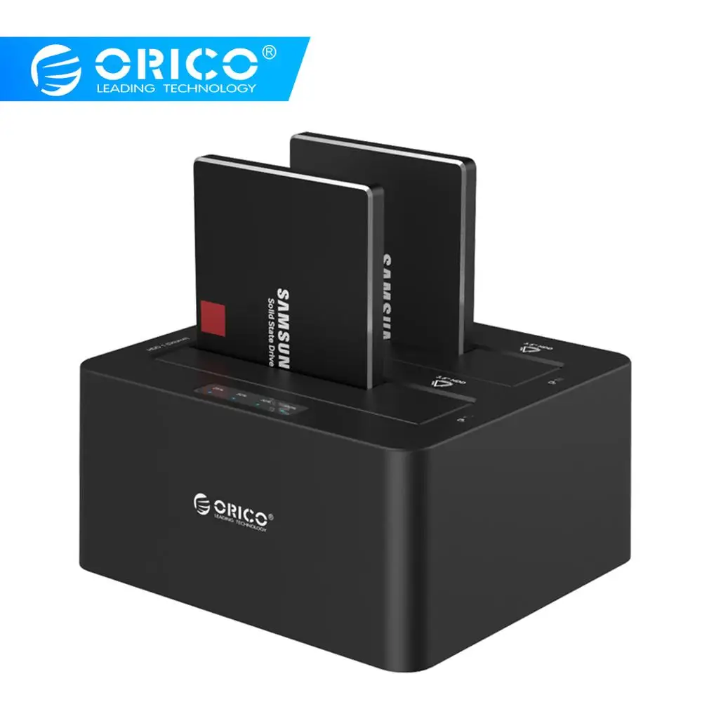 ORICO 6629US3 2-bay внешний жесткий диск Док-станция для USB3.0 SATA 2,5 3,5 в с автономным с настраиваемым потоком воздуха, клон kayfun Поддержка протокола UASP 16 ТБ