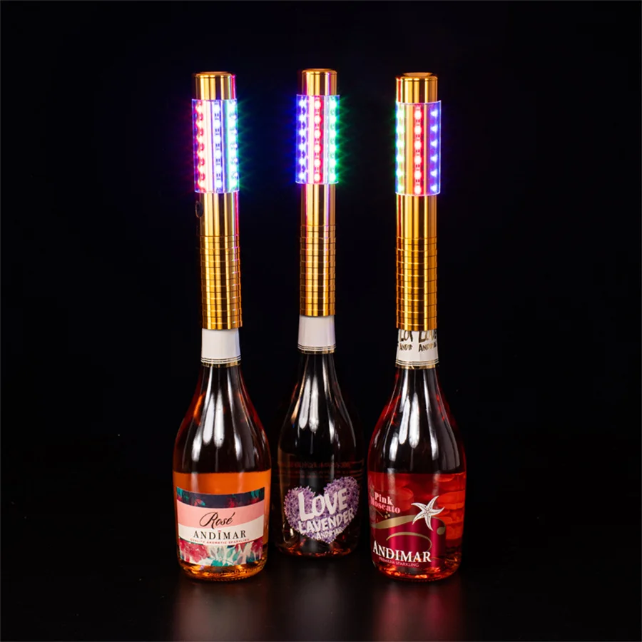 night light for bedroom Thrisdar LED Strobe Baton Champagne Wine Bottle Service Sparkler for VIP Nightclub KTV Bar LED Flash Sticks Bottle Flash Baton night lamp