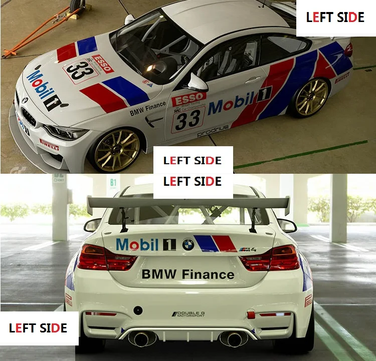 LEFT SIDE Personality DIY Whole Body Sticker Styling Car Stickers Decorative Waterproof Accessories Vehicle Modified Car Sticker - Название цвета: A Set