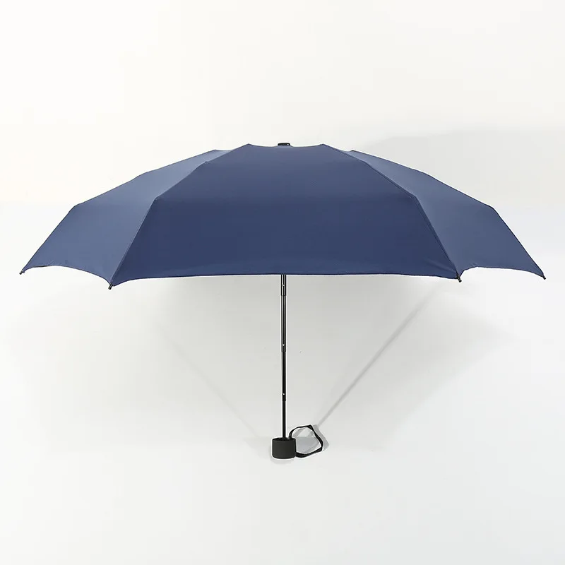 Супер-светильник, 190 г, Мини карманный зонтик для дождя, женский маленький зонтик, Ветрозащитный складной зонтик, компактный зонт для путешествий, для дождя, мужской зонт - Цвет: Navy