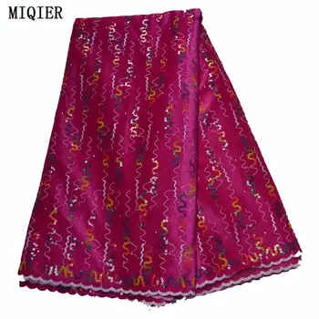 

MIQIER 2020High Quality African nigerian Lace Fabric velvet lace fabric fabric with sequins Embroidered Cord Lace Fabric Guipure