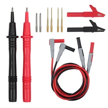 

12In1 Multimeter Test Lead Kit Alligator Clips 2mm Probe For Fluke Meter Power ABS PA Oxygen-free Copper Wire CAT III 1000V/15A