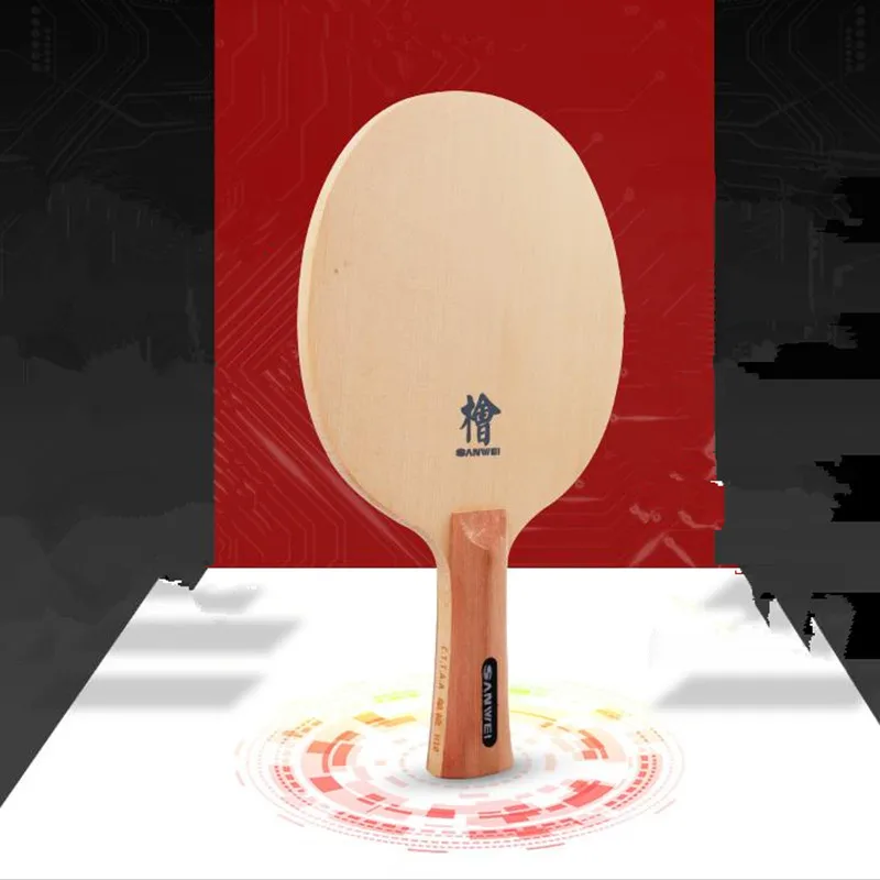 Оригинальный SANWEI H10 (1 Ply HINOKI) лезвие для настольного тенниса твердое Cypress Пинг Понг