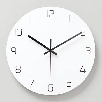 

Simple Modern Wall Clock Fashion Office Modern Design Wall Clocks Decorative Relogio De Parede Digital Simple Decoration AA50WC