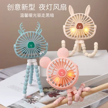 

2020 New Style Octopus Small Fan Infant Stroller Clip Dormitory Mute Desktop Transformation Handheld Holder Fan