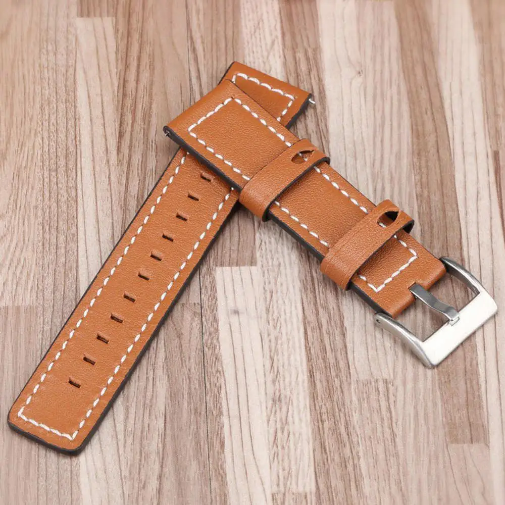 Brown Замена классический браслет из натуральной кожи для Fitbit Versa аксессуары для наручных часов фитнес ремешок для Fitbit Versa 11 - Цвет: Brown