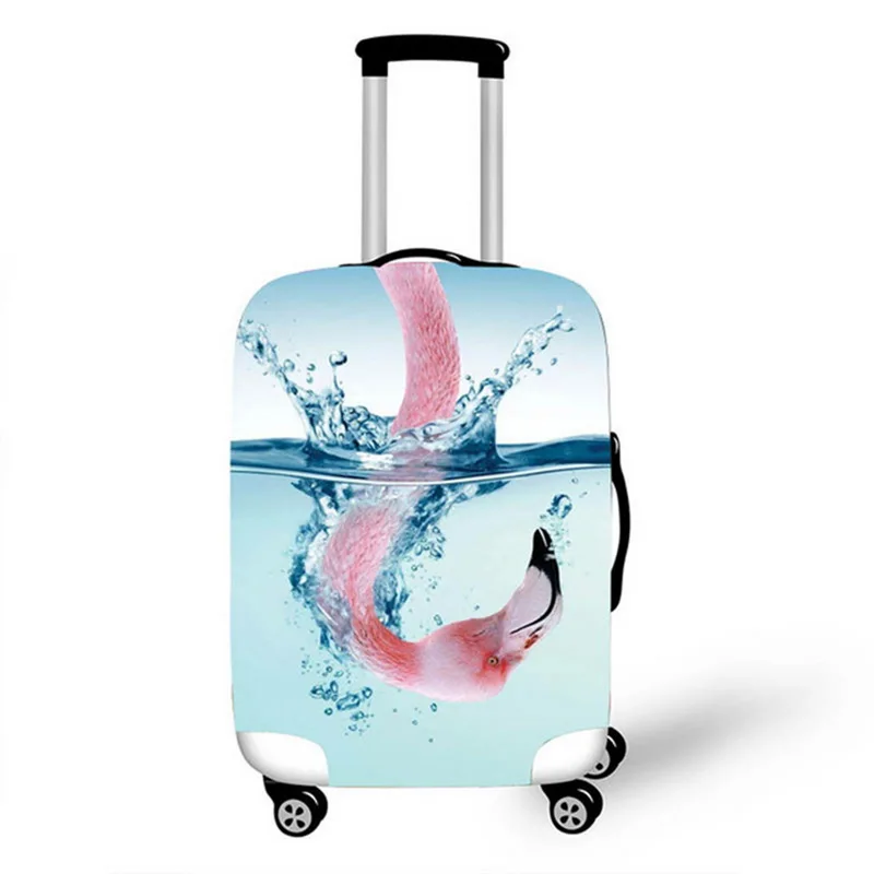 Эластичный Чехол для багажа, толстый 3D принт, чемодан, защитный чехол, подходит для 18-32 чемоданов, чехлы для животных, щенков, аксессуары для путешествий, пылезащитный - Цвет: 8