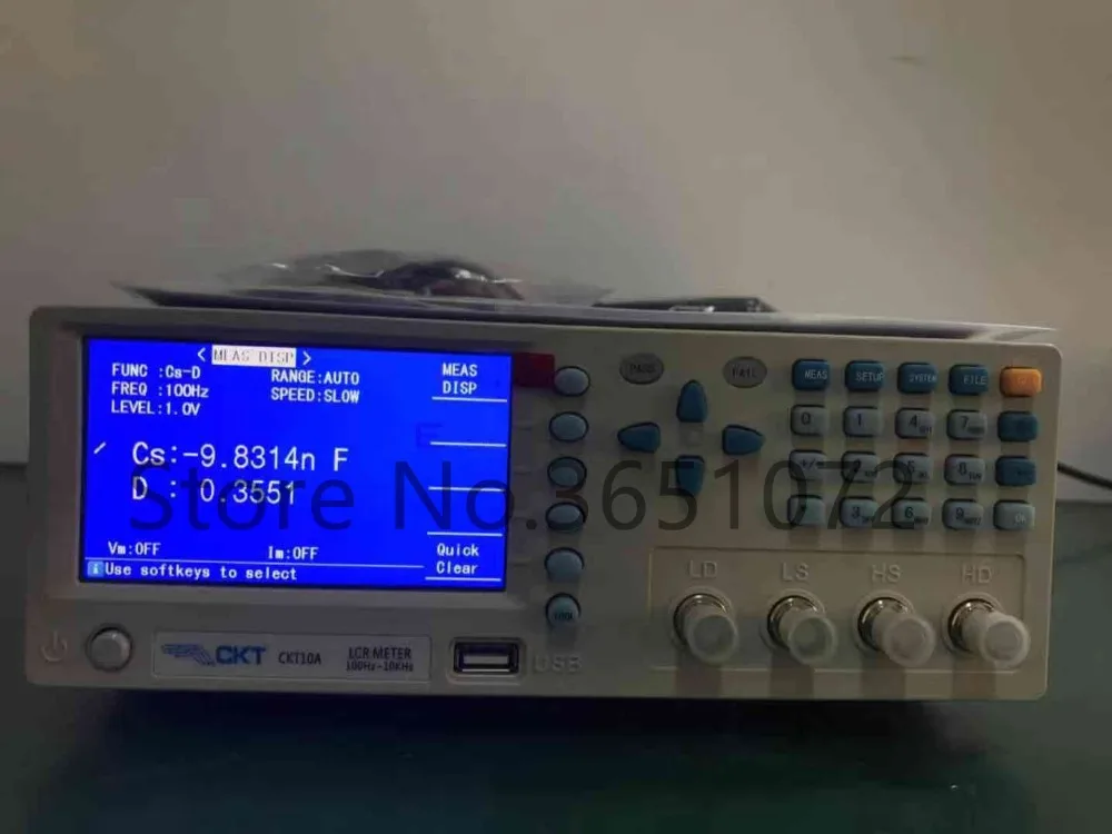 CKT10A Цифровой LCR метр частота 100 Гц, 120 Гц, 1 кГц, 10 кГц ESR метр дешевая цена RLC метр
