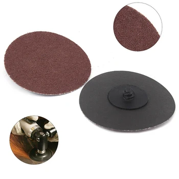 

21x Sanding Discs Quick Change Polishing Round Pad Plate Grinding Wheel 60 Grit