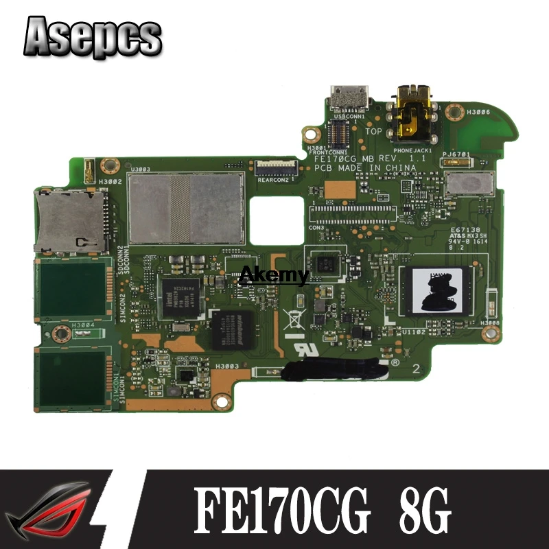 

XinKaidi FE170CG Tablet motherboard for ASUS ME70C Test original mainboard 8G