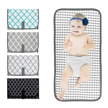 

Waterproof Portable Changing Station For Newborn Baby Infant - Lightweight Travel Home Diaper Changer Mat With Pockets DROPSHIP