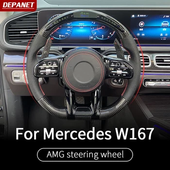 

Carbon fiber steering wheel For Mercedes gle w167 GLS W167 gle 2020 gle 350/amg 450 500e amg exterior decoration accessories