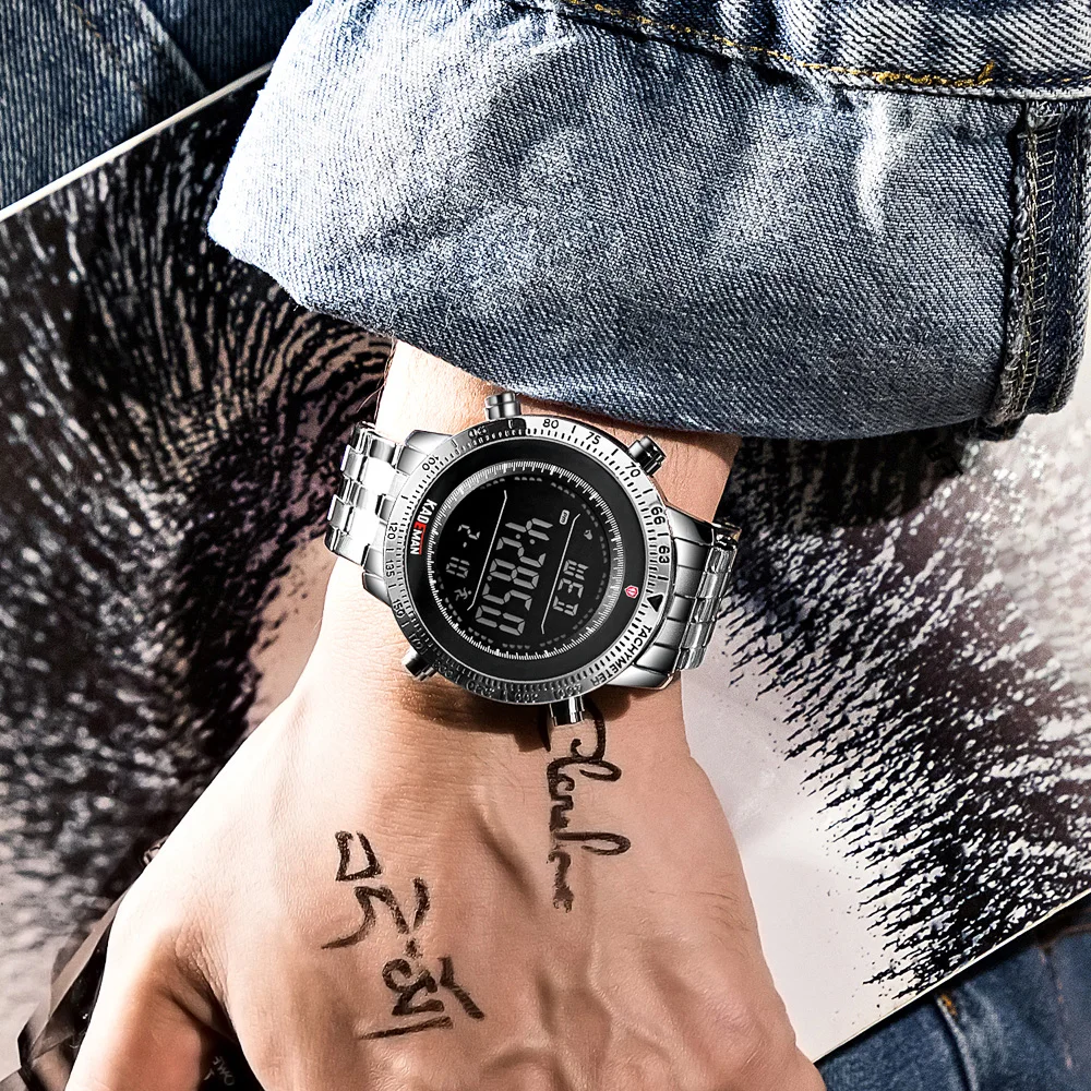 KADEMAN Топ бренд класса люкс relogio masculino Многофункциональный водонепроницаемый светодиодный спортивные военные армейские часы мужские кварцевые reloj hombr