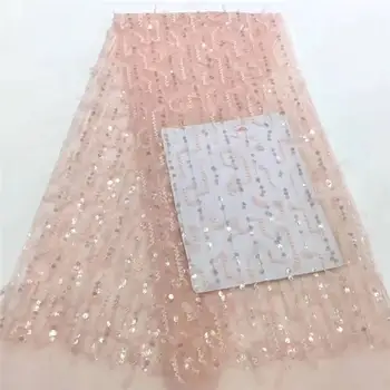 

Best Selling Sequins French Lace Fabric Top Sale African Lace Fabric Embroidery Dressed Nigerian Lace Fabrics With SequinsF1592
