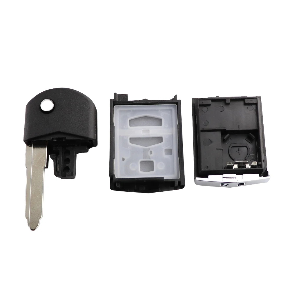 Keyforkess2/3/4 pulsanti portachiavi a distanza Fob Shell Flip pieghevole per Mazda 2 3 5 6 M6 MX5 CX5 CX7 CX9 RX8 con testa chiave lama non tagliata - Hc95d339674464a8c9c94c9a693dea781e