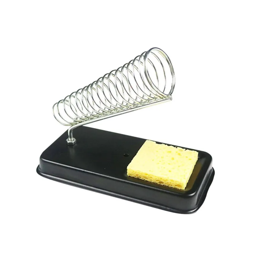 Electric Soldering Iron Stand Holder with Welding Cleaning Sponge Pads Generic High Temperature Resistance hot stapler