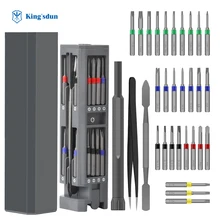 

Precision Screwdriver Set 28pcs Phosphate Ash Process Treatmen S2 Anti-rust and Anti-corrosion Bits Aluminum Handle Screwdriver