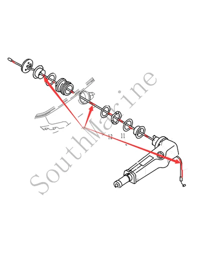 Boat Motor F4-01090008 Throttle cable assy for Parsun HDX F4 F5 outboard motor 4-stroke