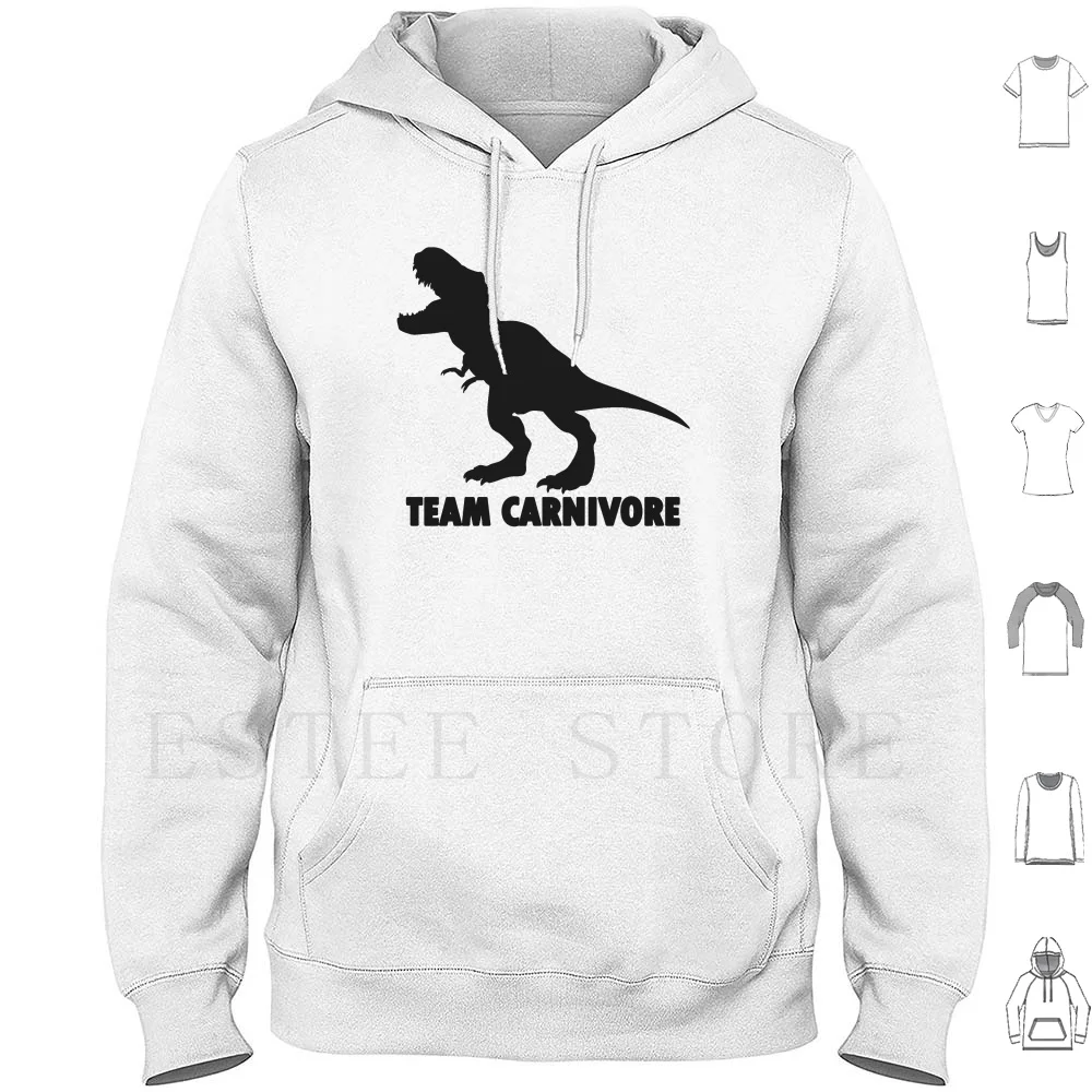 Felpe Con Cappuccio Team Carnivore Manica Lunga Team Carnivore Dinosauri T Rex Tyrannosaurus Tyrannosaurus Rex Dino Dinosaur
