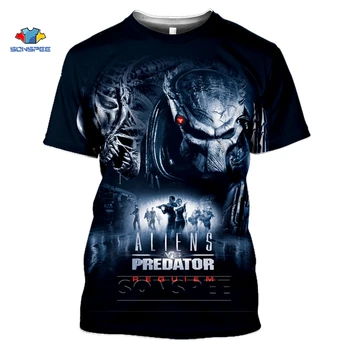 

SONSPEE The Predator T Shirt Fashion Men Women Sweatshirt 3D Print Movie Hip Hop streetwear Unisex Tops O Neck Harajuku Pullover