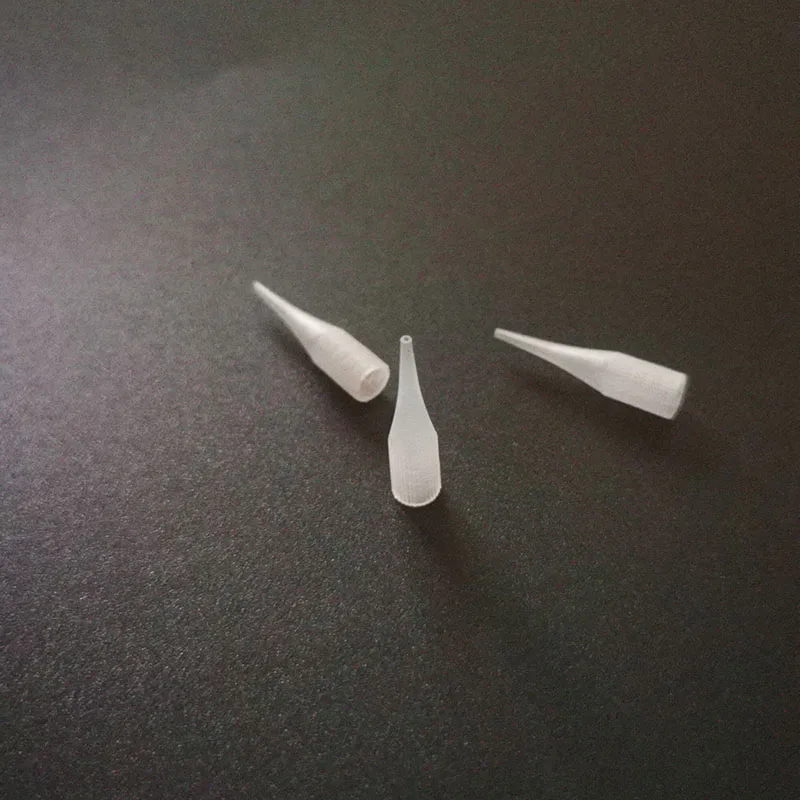 200Pcs 1RL Permanent Makeup Needle Tip Eyebrow Tattoo Needle Caps Nozzle For Sunshine & Giant sun G-8650 G-9740 Tattoo Machine