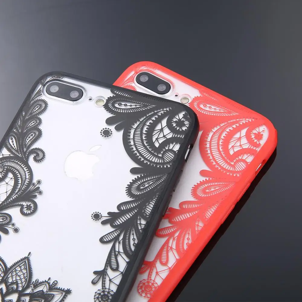 USLION сексуальный цветочный чехол для телефона Apple iPhone 7 8 6 6s 5 5s SE Plus