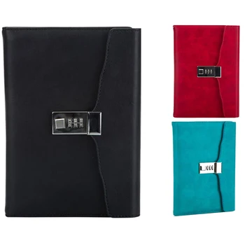 

A5 Locked Retro Notebook Password Book School Office Supplies Stationery Personal Diary