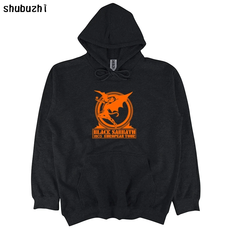 black Black Sabbath Europe 75 Official Shirt M L XL Heavy Metal hoodie New shubuzhi brand hoodies male sweatshirt sbz4237 - Цвет: black