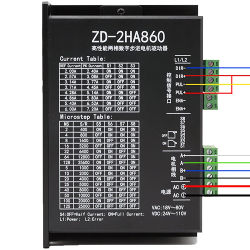 ZD-2HA860 Драйвер шагового двигателя 4 нм
