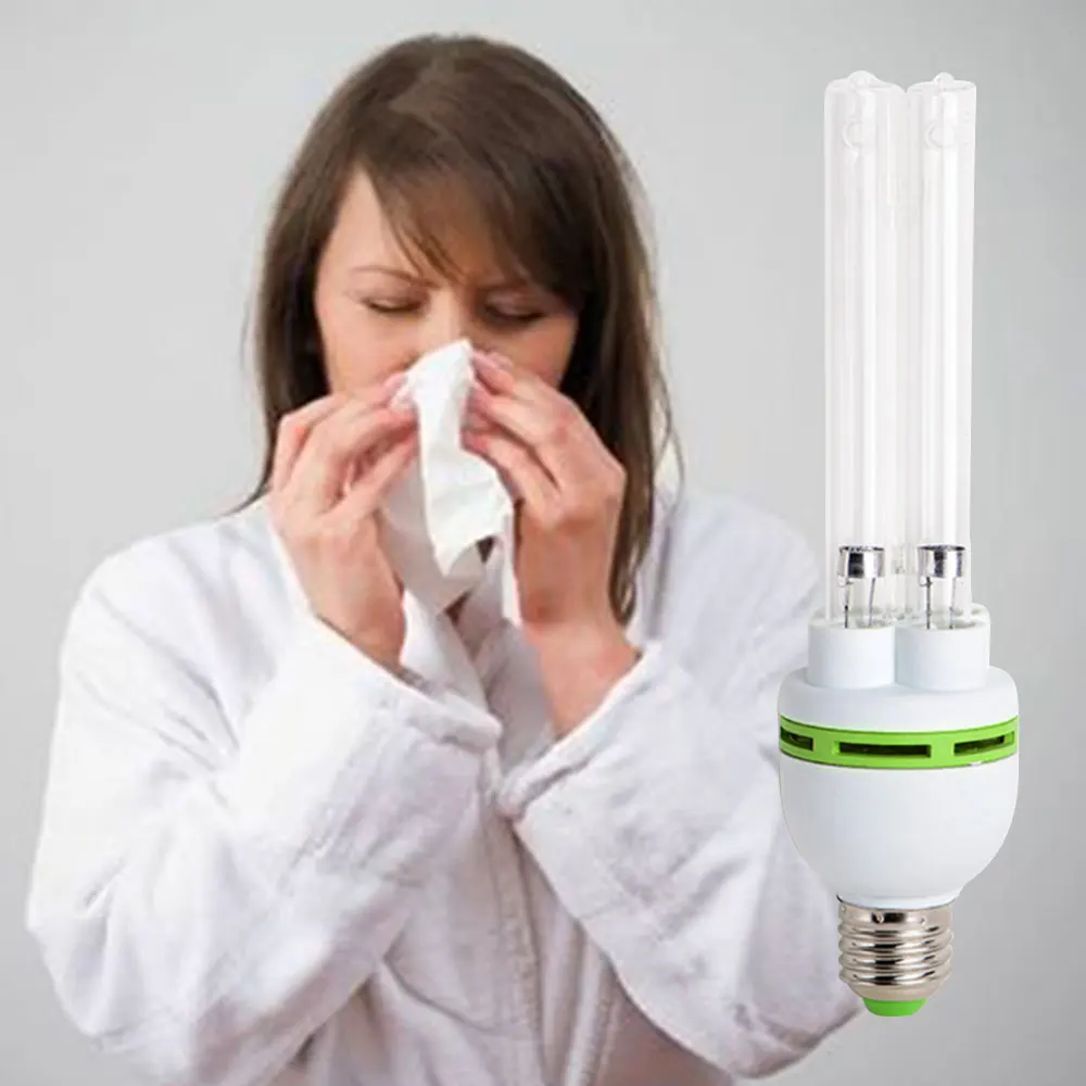 

UV Germicidal Sterilization CFL Ozone quartz Lamp bulb Ultraviolet light base for disinfect bacterial remote control for bedroom