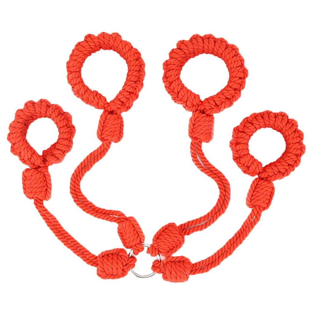 Adjustable Handcuffs Ankle Cuffs Wrist Bondage Restraints Kit Erotic Toys Tied up Games Slave Role Play Costume