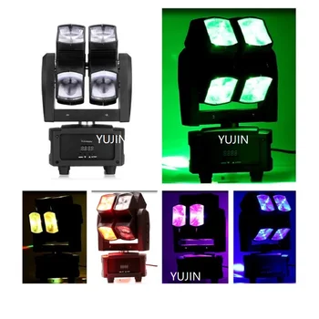 

8pcs/lot Pro Stage Lighting 8pcs 10W RGBW 4in1 Beam Moving Head Hot Wheels DMX512 Control for DJ Disco Karaoke