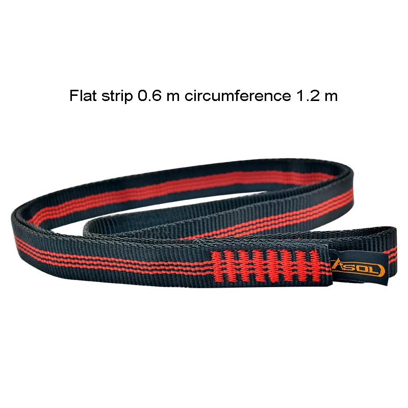 

Professional 22KN Polyester Rock Climbing Hiking Sling Bearing Strap Reinforce Rope Mountaineering Belt Load-Bearing Bandlet