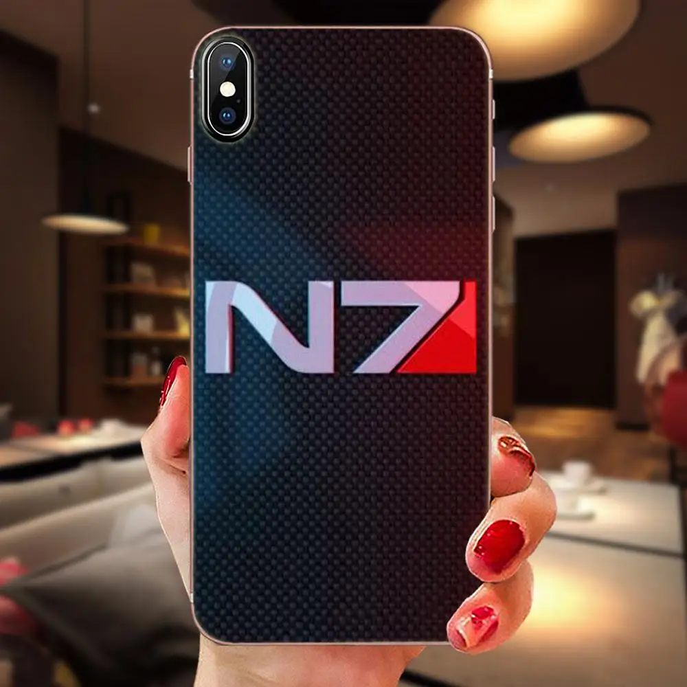 ТПУ печать для Apple iPhone 4 4S 5 5C 5S SE 6 6S 7 8 11 Plus Pro X XS Max XR N7 Mass Effect Fashion