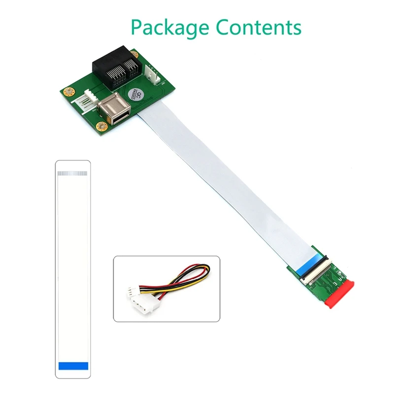 M2 to PCI-E Express Adapter NGFF(M.2) Key A/E to PCI-E Express 1X+ USB Riser Card с USB2.0+ FPC кабелем