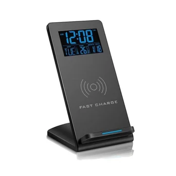電源銀行30000mahのチーワイヤレス充電器ポータブル超薄型大容量外部バッテリー充電器デジタルディスプレイの電源銀行