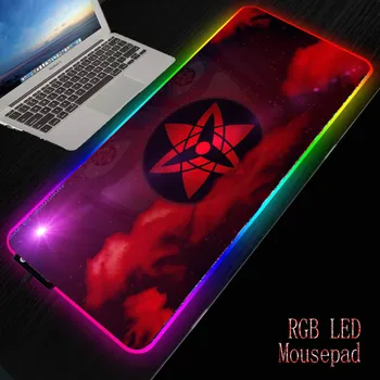 

Mairuige Anime Naruto Gaming Computer Mousepad RGB Large Mouse Pad XXL Mouse Carpet Big Mause Pad PC Desk Play Mat with Backlit